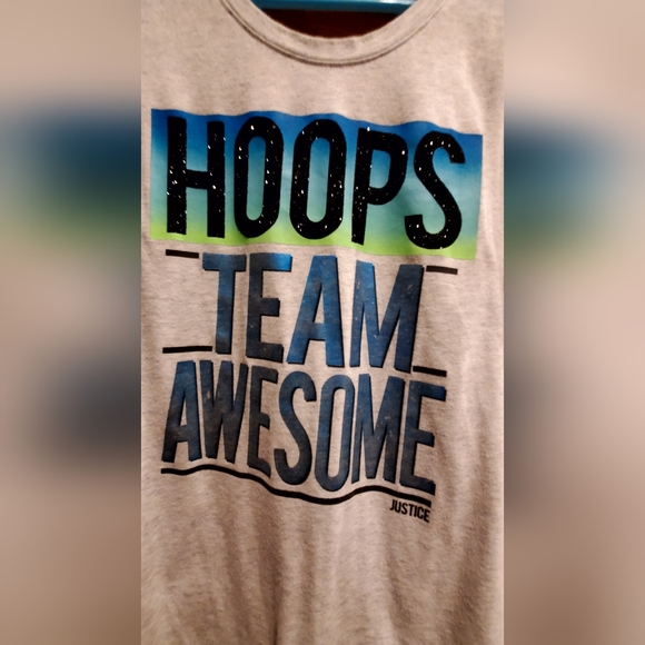 Justice Girls Active Top, size 14, long sleeve, barely worn, perfect shape, grey - Picture 2 of 5